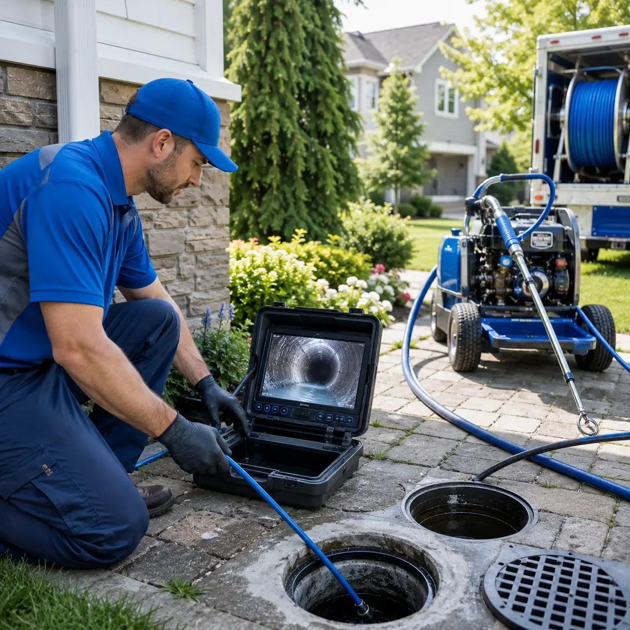 Outdoor drain cleaning professionals serving Franklin, WV